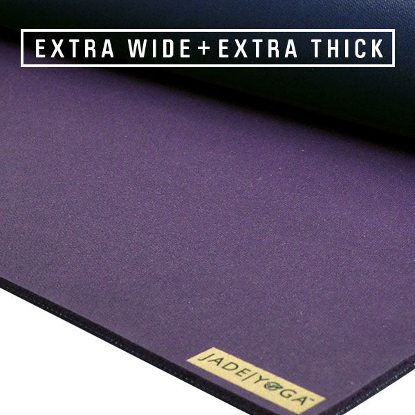 XW Fusion Yoga Mat - Extra Wide and Thick for Grip - JadeYoga - Image 2